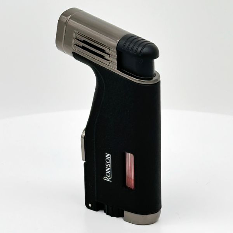 Ronson breeze crackle black cigar lighter, , medium image number null