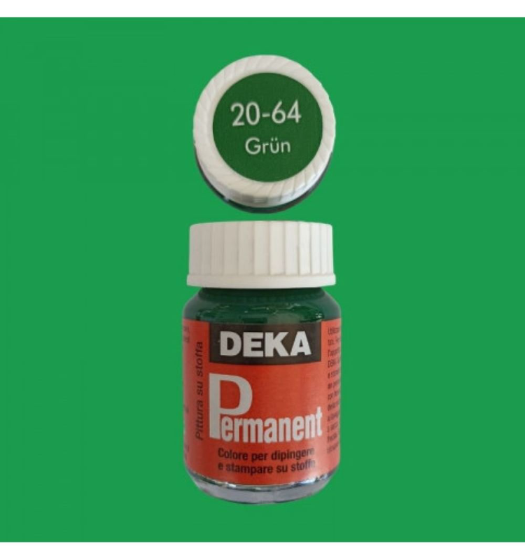 Product image: Deka permanent fabric paint 25 ml green 2064, , medium-null