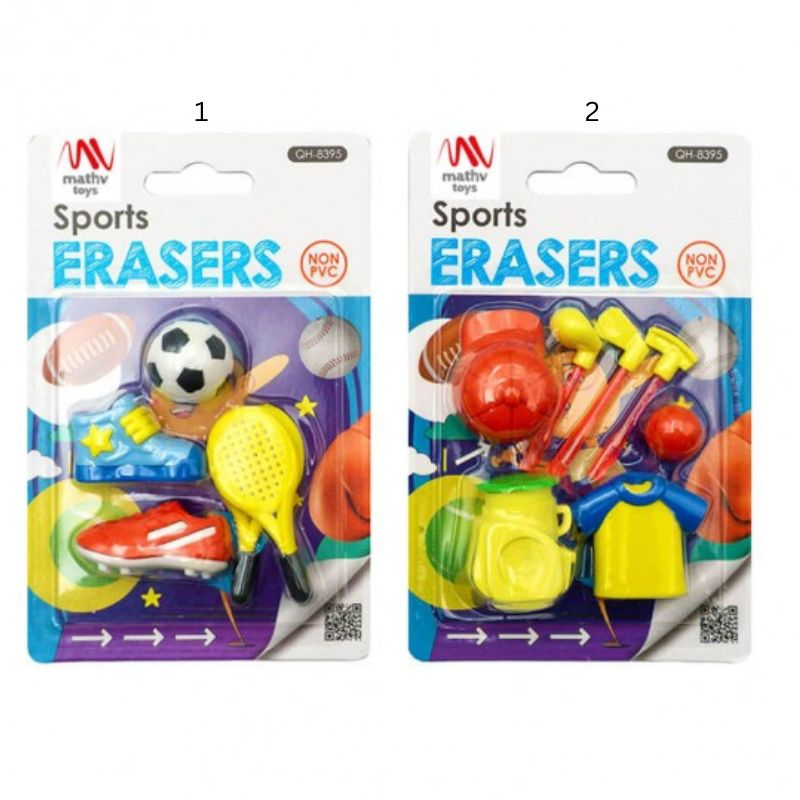 Fancy eraser set: sports qh-8395, , medium-null
