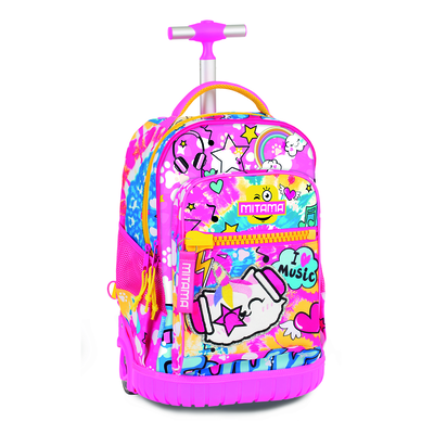 Mitama25 backpack trolley cat rock, Pink, medium