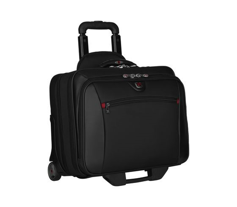 Wenger, potomac double gusset wheeled computer, black (r), , medium image number null