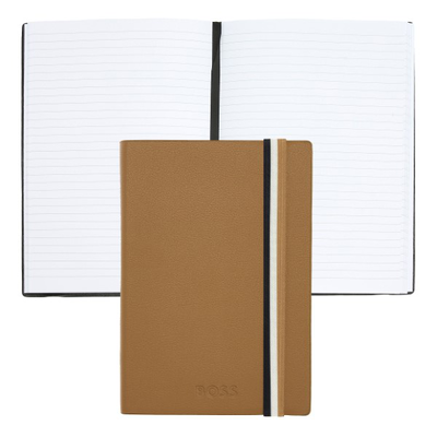 Boss notebook a6 iconic camel lined