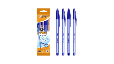Στυλό bic ballpen cristal soft - 4 τμχ, , medium