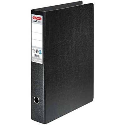 Lever arch file a3 upright pvc black premier, Black, medium
