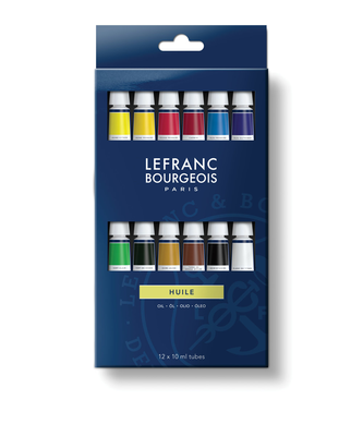 Lb fine oil 12x10ml tube set  lefranc bourgeois, , medium