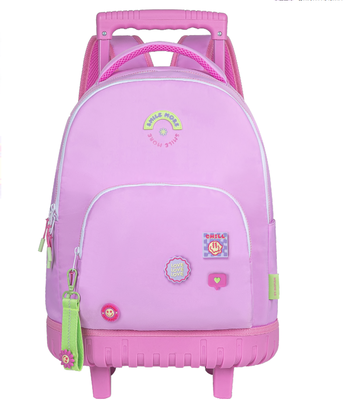 Mayfair trolley stay groovy smile more, Pink, medium
