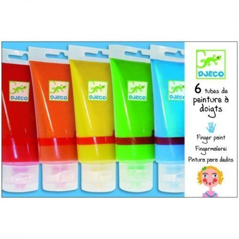 6 finger paint tubes, , medium-null
