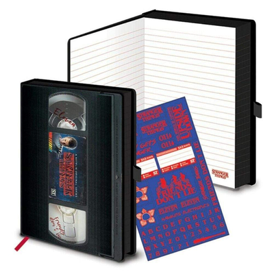 Stranger things vhs season one a5 premium notebook, , medium