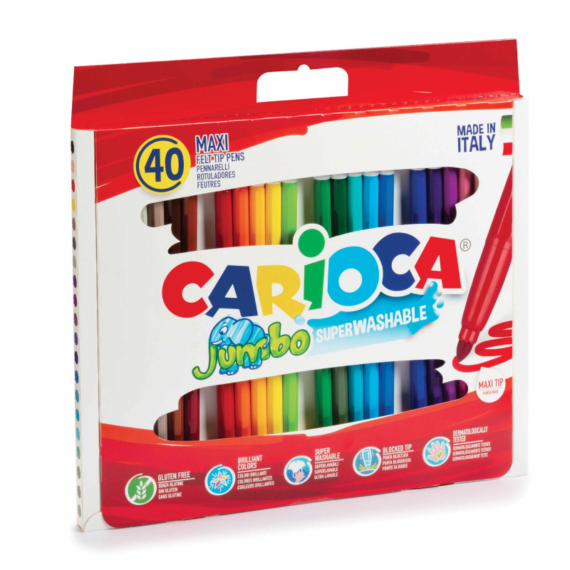 Carioca maxi tip felt tip pens jumbo, , medium-null