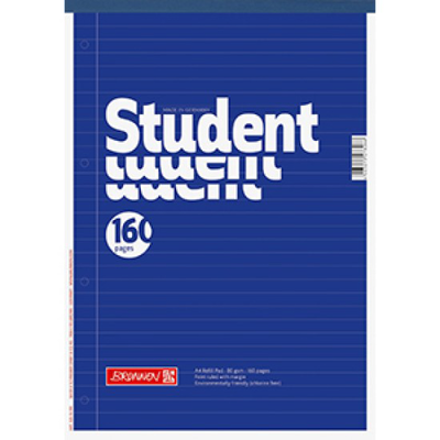Brunnen student a4 refil pad ruled 80gsm 160p, , medium