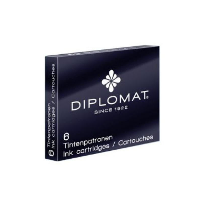 Product image: Diplomat cartridges blue 6 pcs. Package, , medium-null