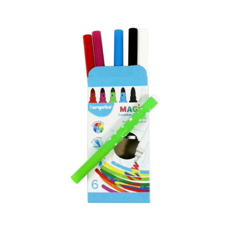 Box of 6 felt tip pens, , medium-null