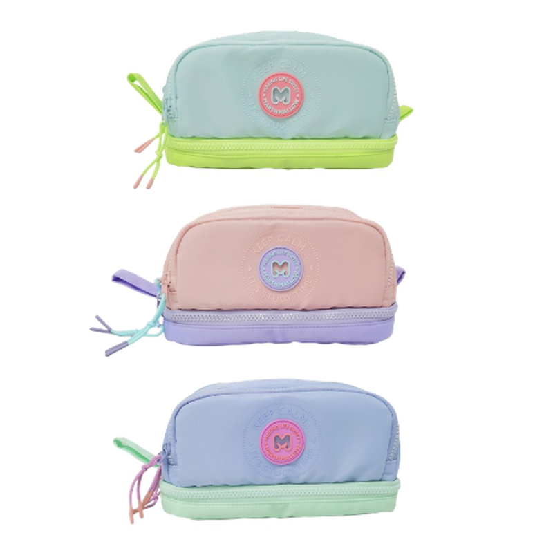 Marshmallow multi pocket pencil case 65902 (1pc random selection of color), , medium-null
