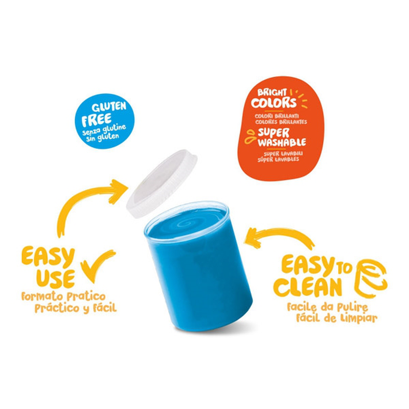 Product image: Funny fingers 6 paints 80ml - carioca, , medium-null