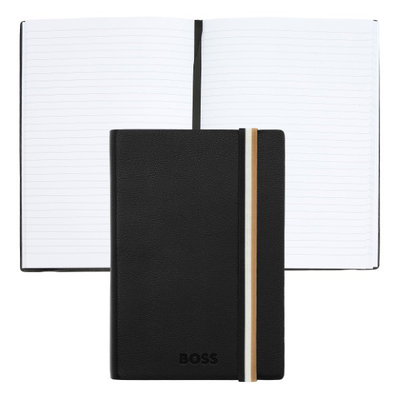 Boss notebook a6 iconic black lined
