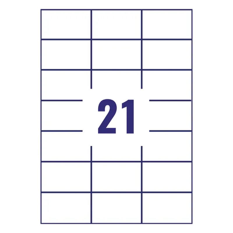 Tto white economy labels 70x42.3mm 070042, , medium-null