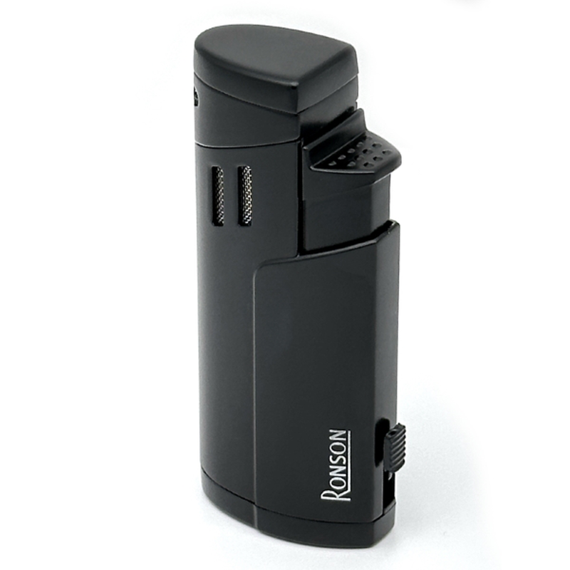 Ronson cyclon black cigar lighter, , medium-null