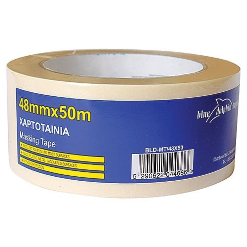Blue dolphin masking tapes 48mm x 50m, , medium-null