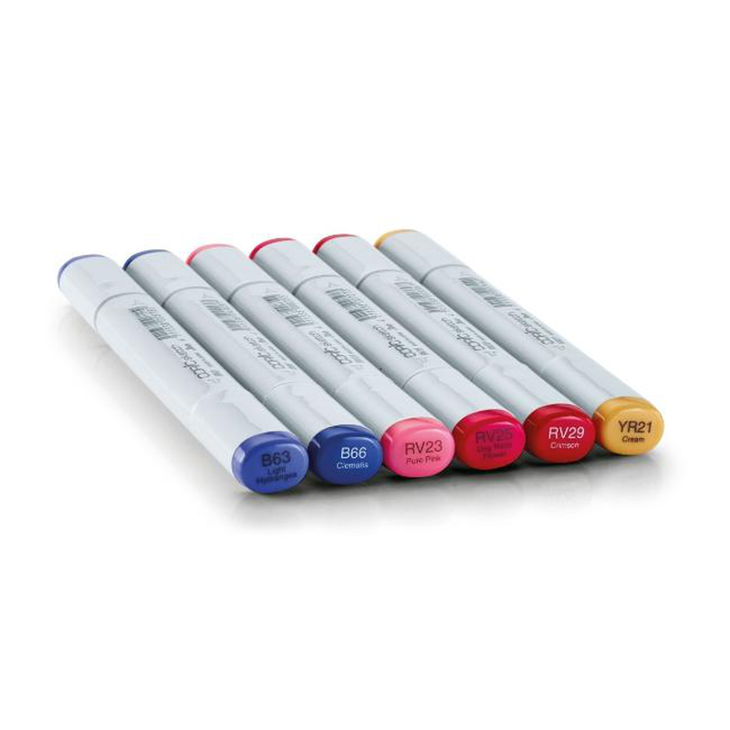 Copic sketch set of 6 floral colors 2, , medium image number null