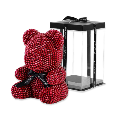 Pearl bear red  in gift box 21cm, , medium
