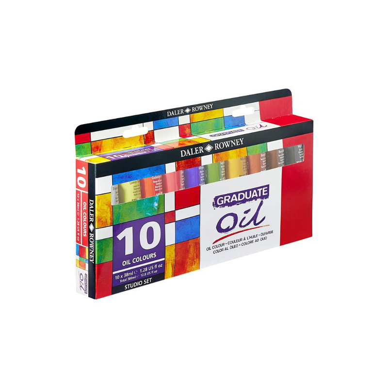 Daler rowney graduate oil painting set 10x38ml, , medium-null