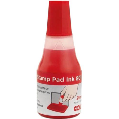 Stamp ink red