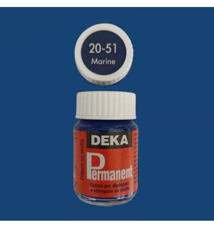 Deka permanent fabric paint 25 ml marine, , medium image number null