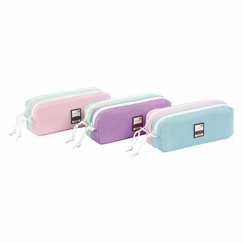 Viquel 2zip pencil case pastel colors image number null