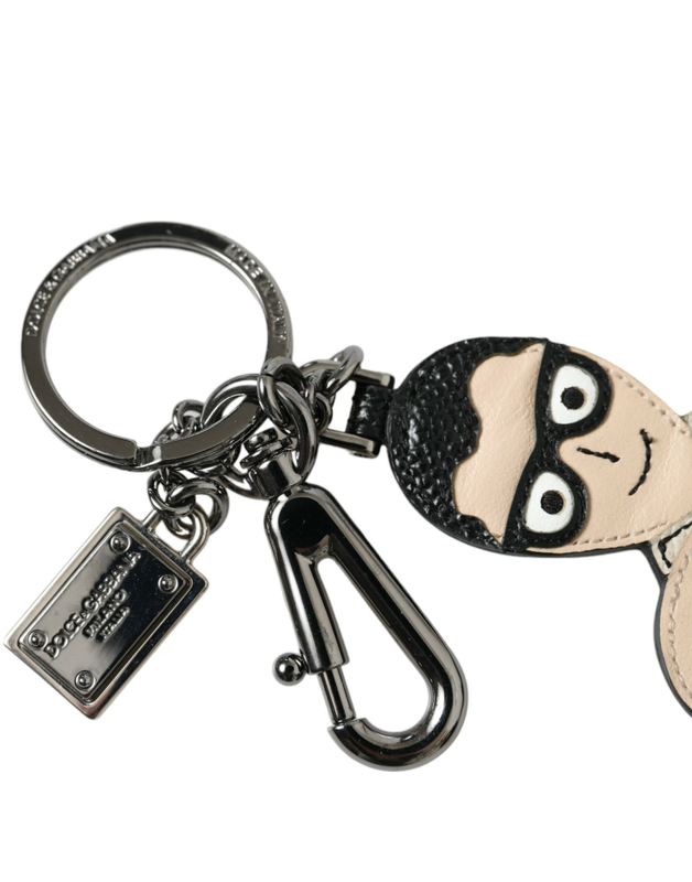 Leather dominico stefano #dgfamily logo badge keychain-null