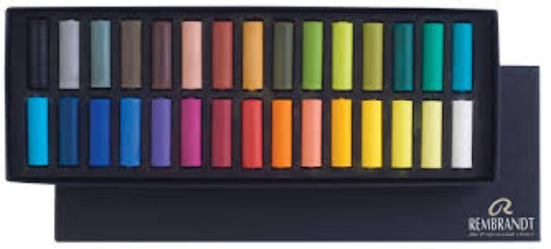 Rembrandt soft pastels - basic set (30 half pastels), , medium image number null