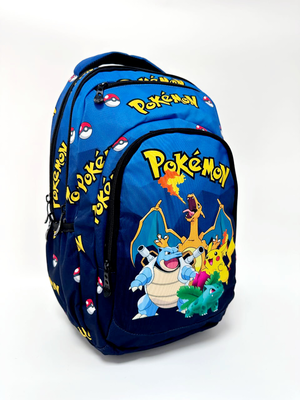 Pokemon backpack, Black Blue, medium