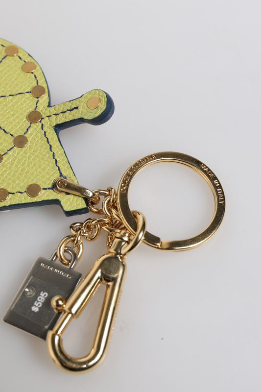 Multicolor gold tone carretto keychain keyring-null