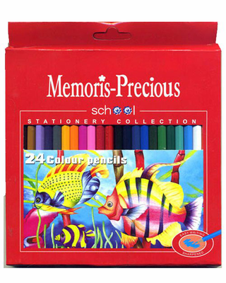 Memoris-precious 24 colour pencils, , medium