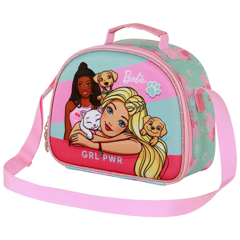 3d26 barbie lunch bag-null