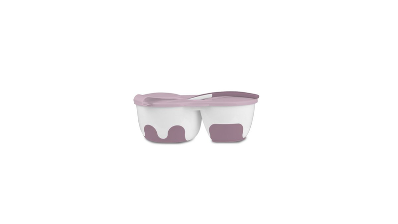 Product image: O-chamber bowl with spoon (pink), , medium-null