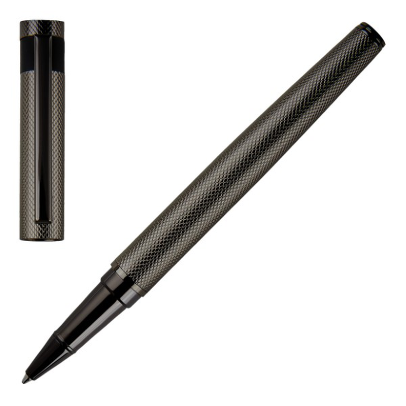 Hugo Boss rollerball pen loop diamond gun, , medium-null