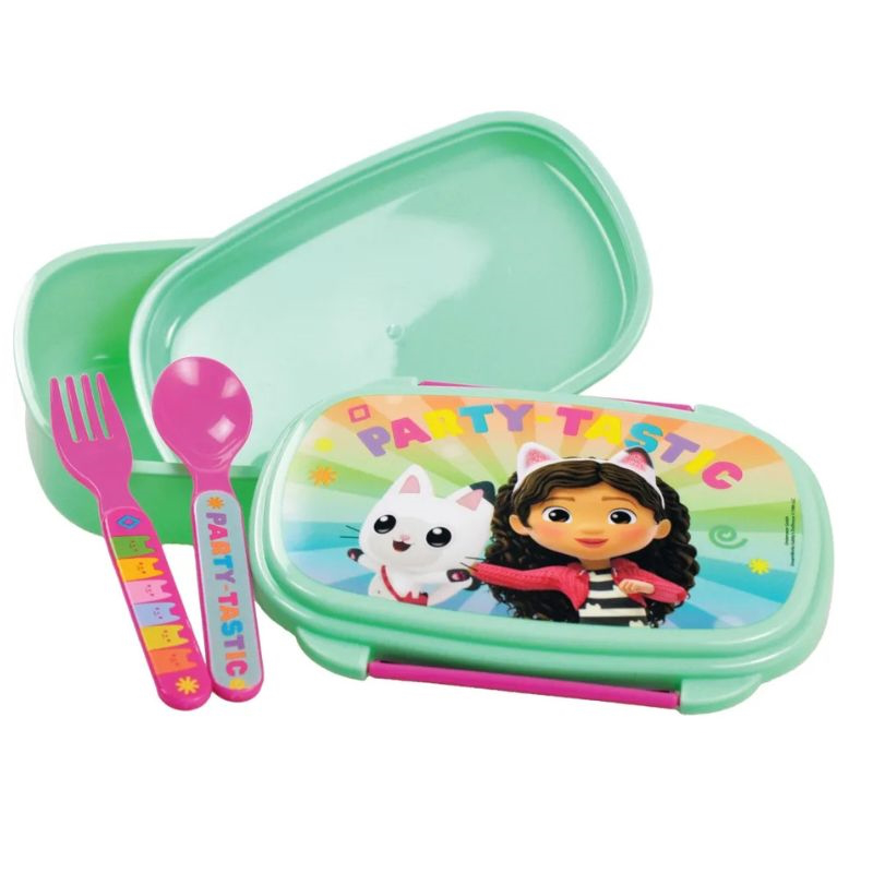 Gim food container with spoon and fork gabby dollhouse, , medium-null