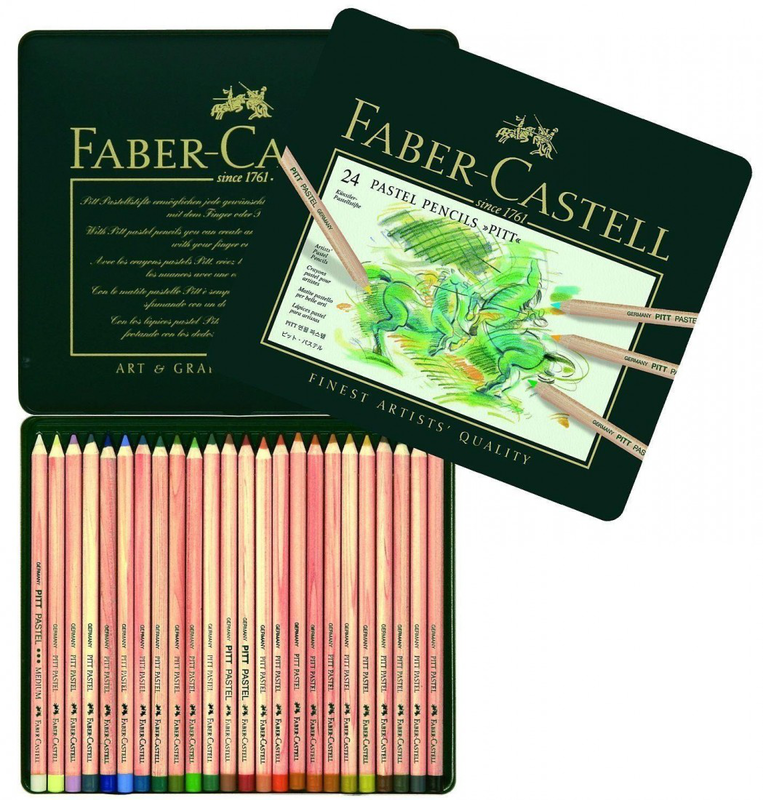 Product image: Faber castell pitt pastel pencils, tin of 24,, , medium-null