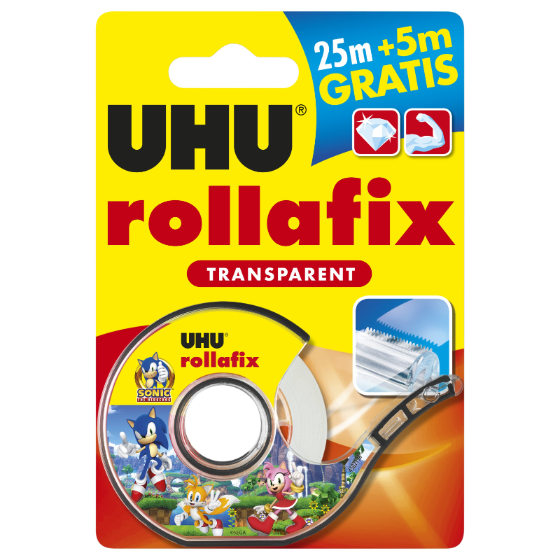 Product image: Uhu rollafix bts διαφανες 25m + δοσομετρο, , medium-null