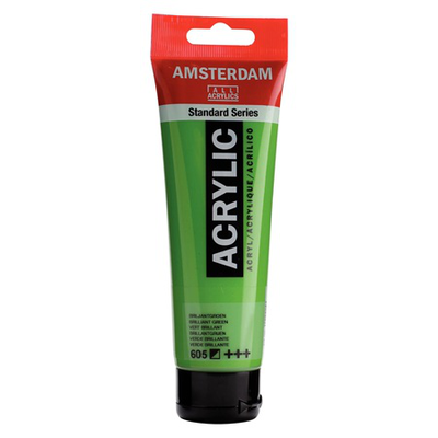 Amsterdam acrylic 120ml brilliant green 605, , medium