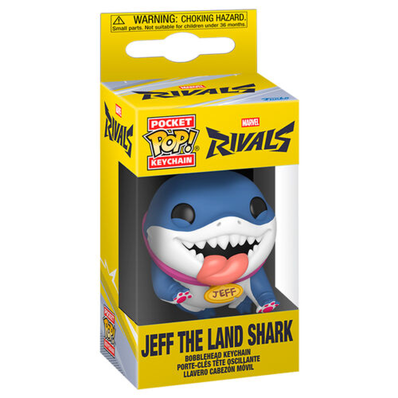 Funko pop keychain! Marvel rivals jeff the land shark, , medium-null