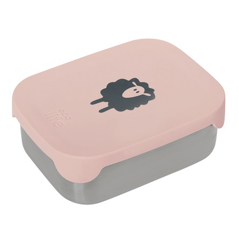 Ecolife stainless steel lunch box with divider 80oml sheep, , medium-null