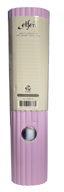 Elfen file plastic super strong round spine a4 75mm lavender, , medium-null