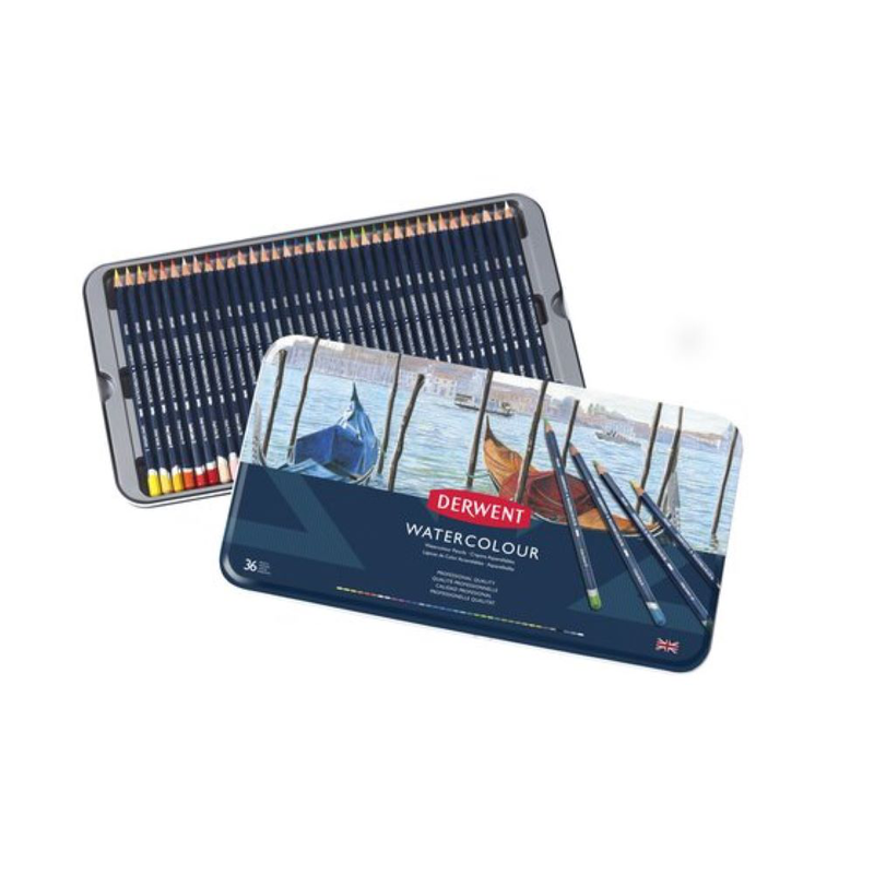 Product image: Derwent watercolour pencils 36 tin, , medium-null