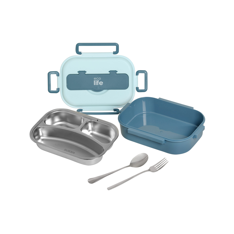 Product image: Ecolife lunch box light blue 1lt, , medium-null