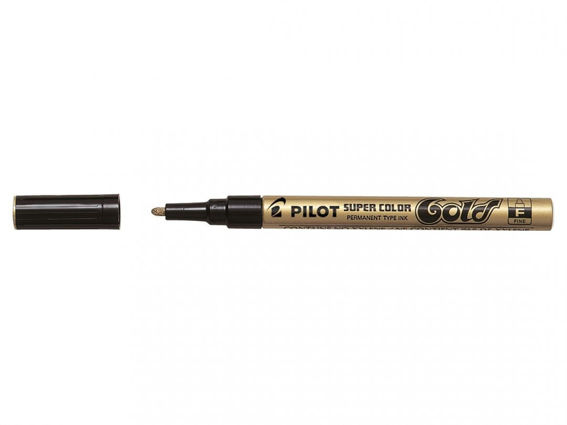 Paint marker super color fine tip - pilot gold-null