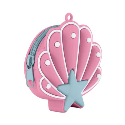 Gorjuss - shell purse - the world is your oyster - pink