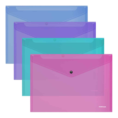 Erichkrause envelope folder glossy vivid semitransparent assorted 50315, , medium