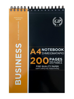 Golden prime business a4 spiral writing pad 200p, , medium