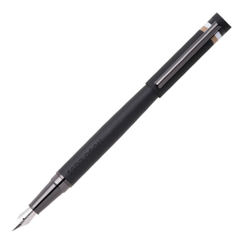 Hugo Boss fountain pen loop black iconic, , medium-null